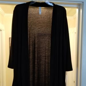 Zenana premium black summer cardigan